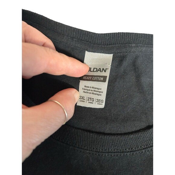 Womens Black Graphic T  "Keepin' It Rural" Chicken Farm Country Gildan Plus 2X - Picture 5 of 6